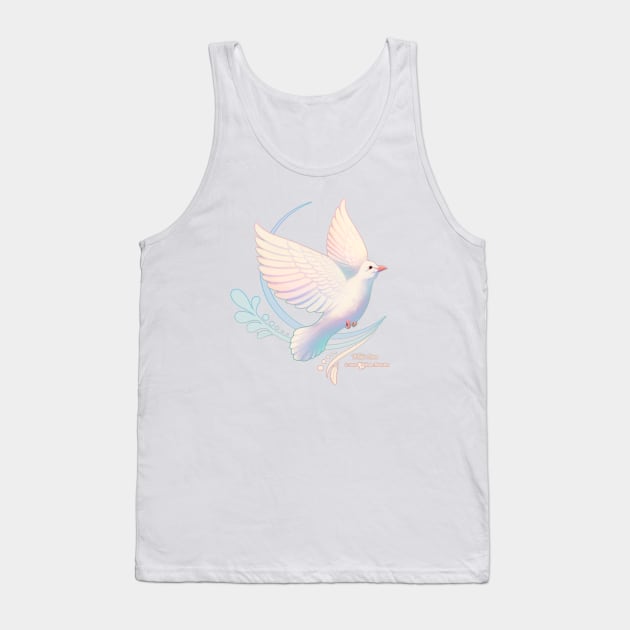 White Dove Tank Top by Sylvanmistart